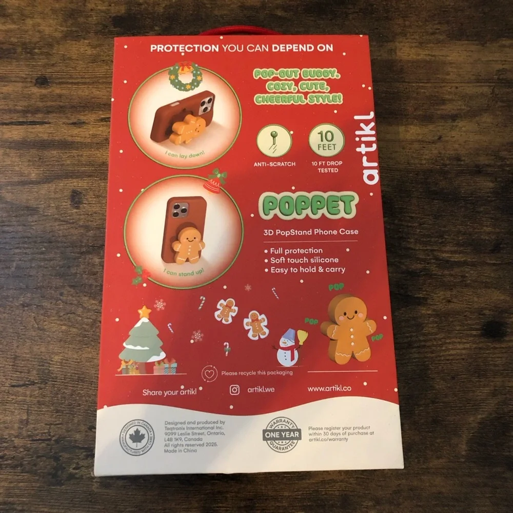 Artikl Gingerbread Brown Phone Case for iPhone 16 Pro Max Poppet‎ 3D